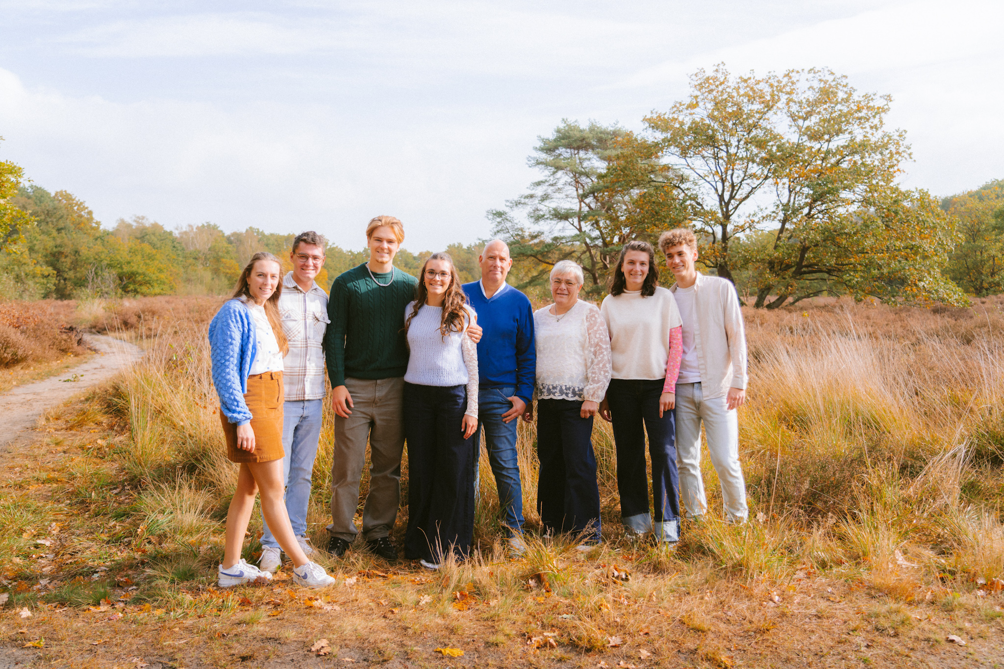 Familie fotoshoot met slechte weersomstandigheden
